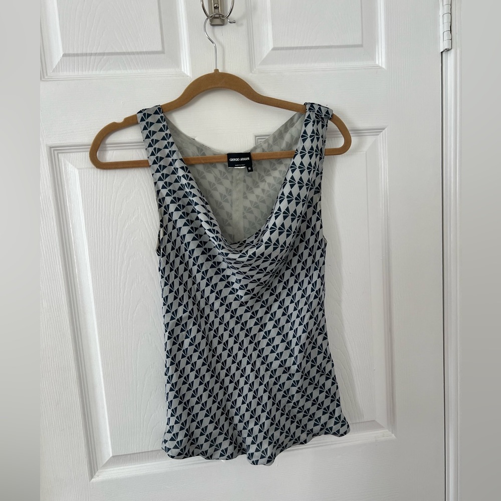 ARMANI COWL NECK TOP